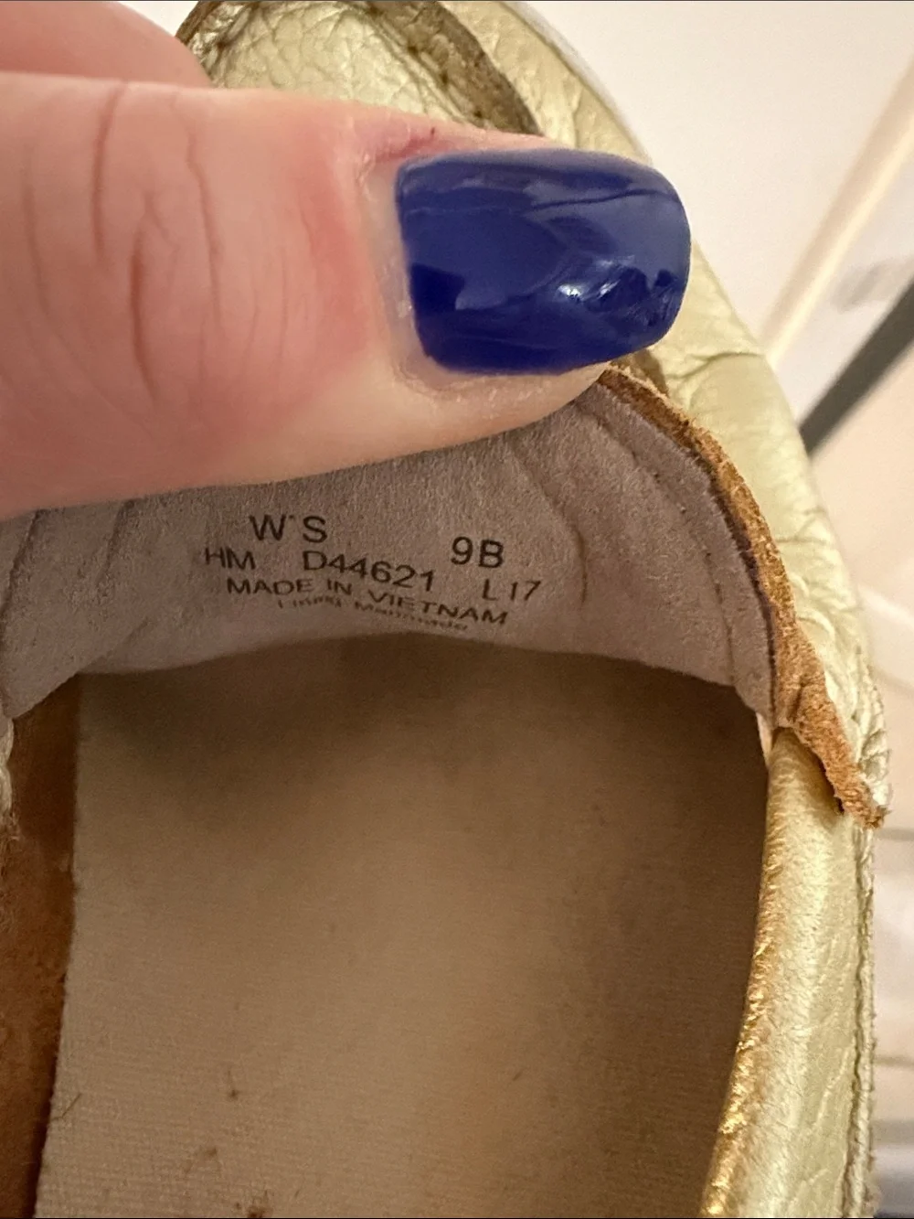 Cole Haan Gold Leather Penny Loafers